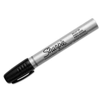 Sharpie® Durable Metal Barrel Permanent Marker, Medium Bullet Tip, Black freeshipping - TVN Wholesale